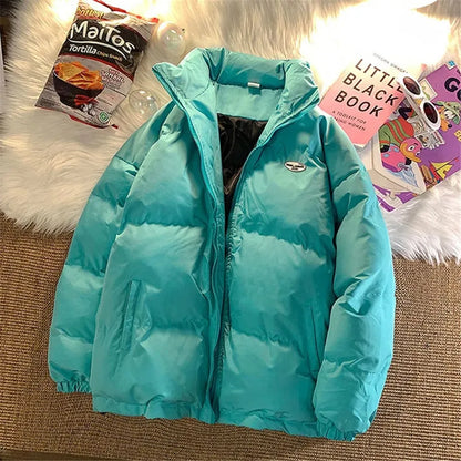 Loose Short New Trend Korean Style  Simple Solid Color Keep Warm Casual Women's Winter Jacket  Coat for Women