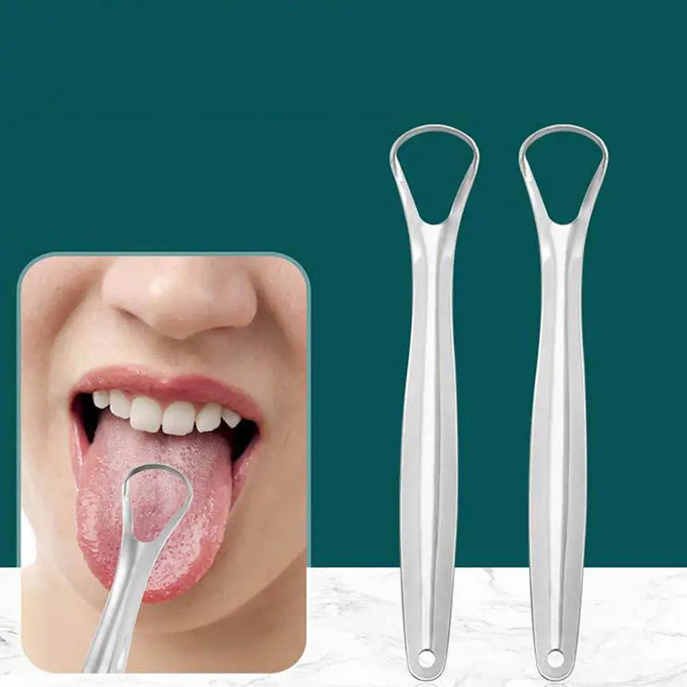 1PCS Portable Single Layer Tongue Scraper Tongue Scraper Fresh Breath Maker Reusable Stainless Steel Oral Mouth Brush 2026 New