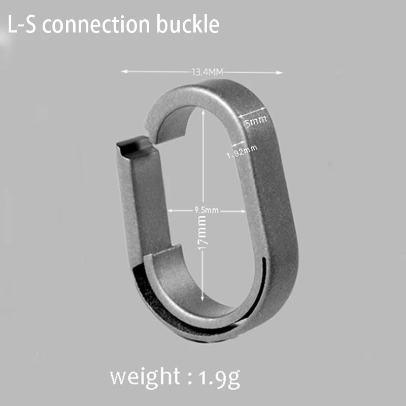Creative Mini Car Key Chain Connection Buckle Super Light Titanium Quick Detachable Keychain Connecting Ring EDC Accessories