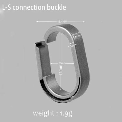 Creative Mini Car Key Chain Connection Buckle Super Light Titanium Quick Detachable Keychain Connecting Ring EDC Accessories