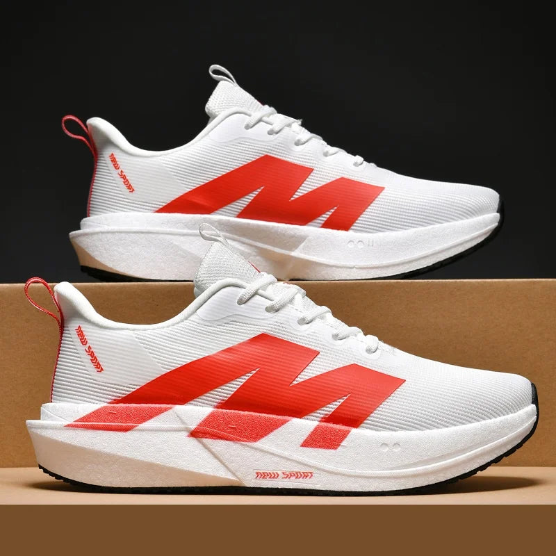 Running Shoes Men Carbon Board Marathon Sports Professional Breathable Lightweight Womens Comfortable Athletic Original Sneakers