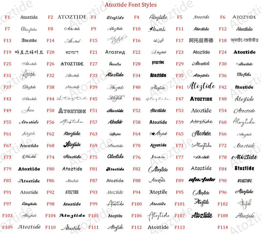 Atoztide Personalized Custom Name Necklace for Women Stainless Steel Crown Heart Nameplate Figaro Chain Birthday Jewelry Gift