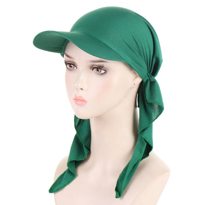 Soft Modal Inner Hijab Caps Muslim Stretch Turban Cap Islamic Underscarf Bonnet Hat Female Headband Turbante baseball cap