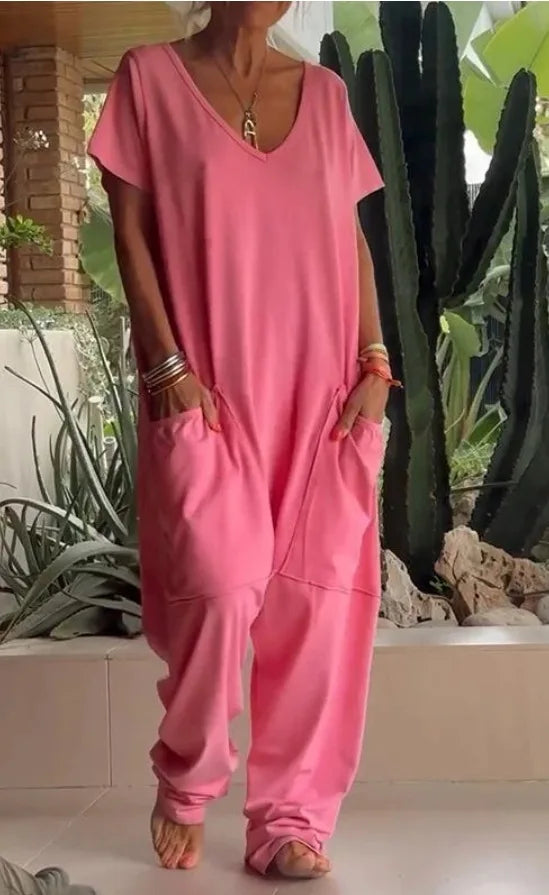 Jumpsuits Woman 2024 Spaghetti Strap Loose Elegante Playsuit Pantalones Informales Jumpsuit Women Summer Wide Leg Long Pants