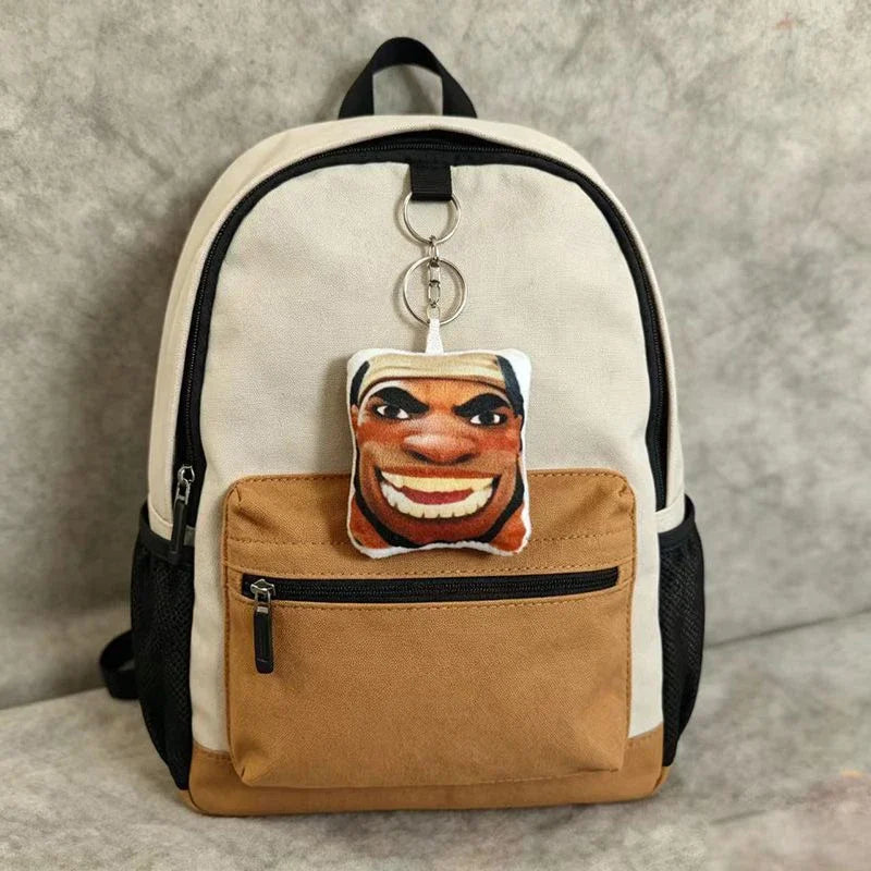 10cm Funny Keychain Pressing Can Make Sound Overwatch 2 Hero Maugaloa Malosi Mauga‌ Pendent Bag Decor