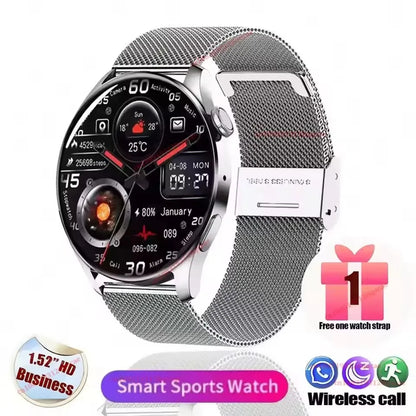 2026 New Smart Watch Men Women AMOLED HD Screen GPS Motion Trajectory Heart Rate Bluetooth Calls SmartWatch Waterproof Pk HT30