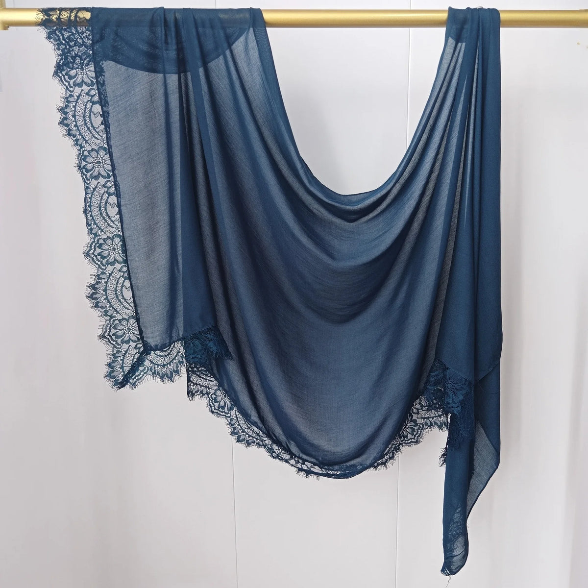 Ramadan Rayon Cotton Modal Hijab Scarf Lace L Edge Splicing Turban Breathable Shawl Cotton Plain Scarf Headscarf Women Hijabs