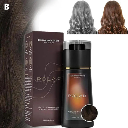 Nourishing Gray Cover Hair Shampoo Kit – Semi-Permanent Natural Color, Supports Healthy and Vibrant Look with Gentle Care