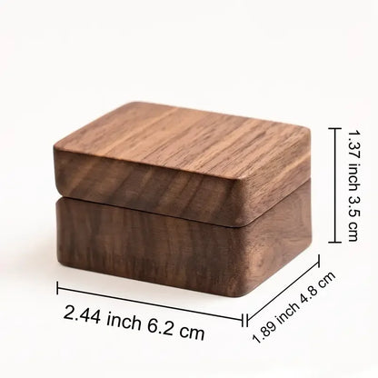 Always & Forever 3 Slot Ring Box For Wedding Ceremony Engraved Engagement Valentine's Day Birthday Gift Display Ring Bearer Waln