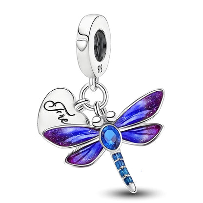 925 Sterling Silver Kapibala Owl Panda Elephant Butterfly Charms Beads Fit Original Bracelet Bangle High Quality DIY Jewelry