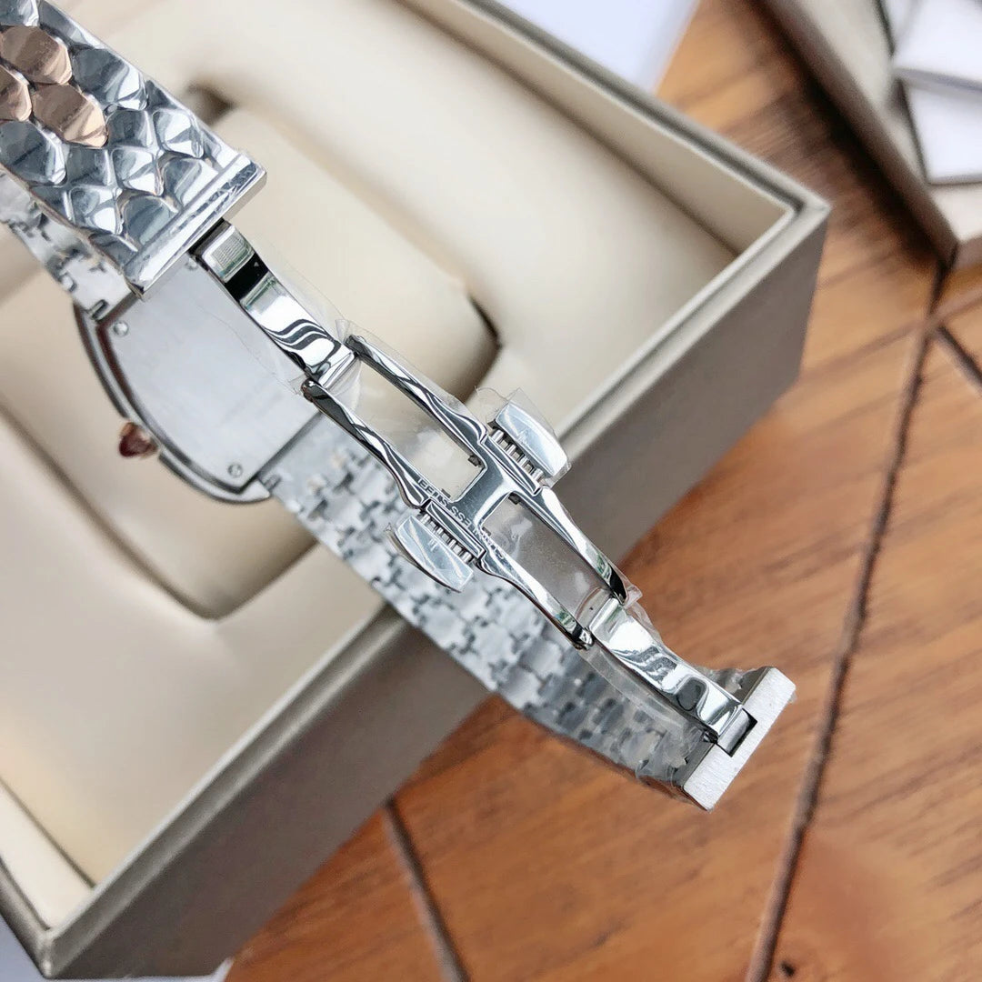 New Customized Women's Snake Shaped Stainless Steel Quartz Watch with Diamonds Luxury Design Female Waterproof Clock with Box