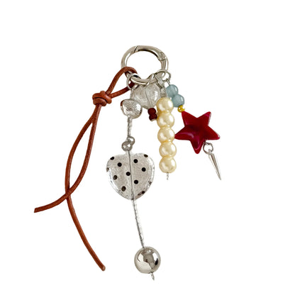 Original New Retro Star Pendant Handmade Beaded Ins Ocean Style Bag Hanging Keychain 2026 Wholesale