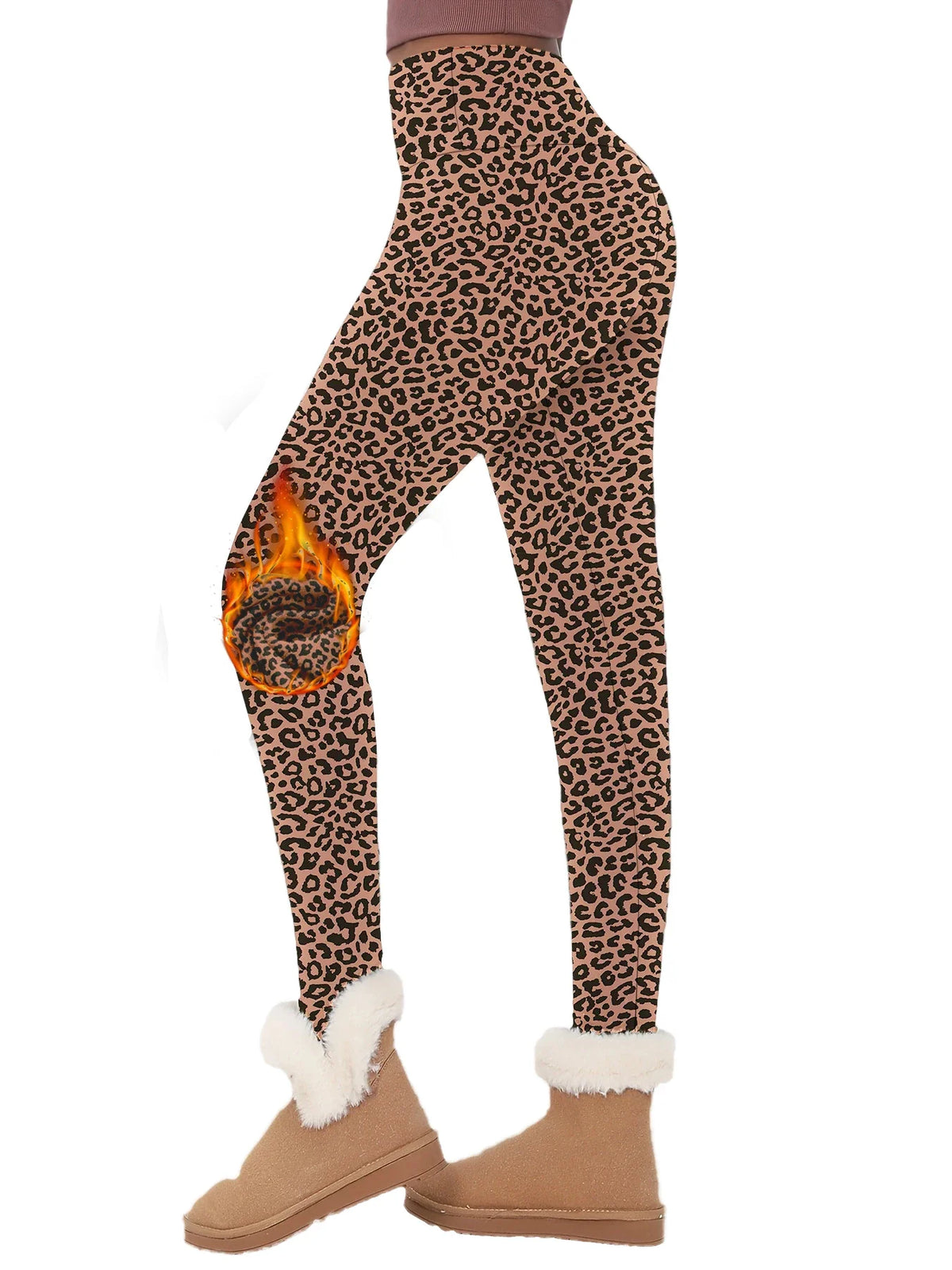 Women's High-Waisted Fleece-Lined Leggings