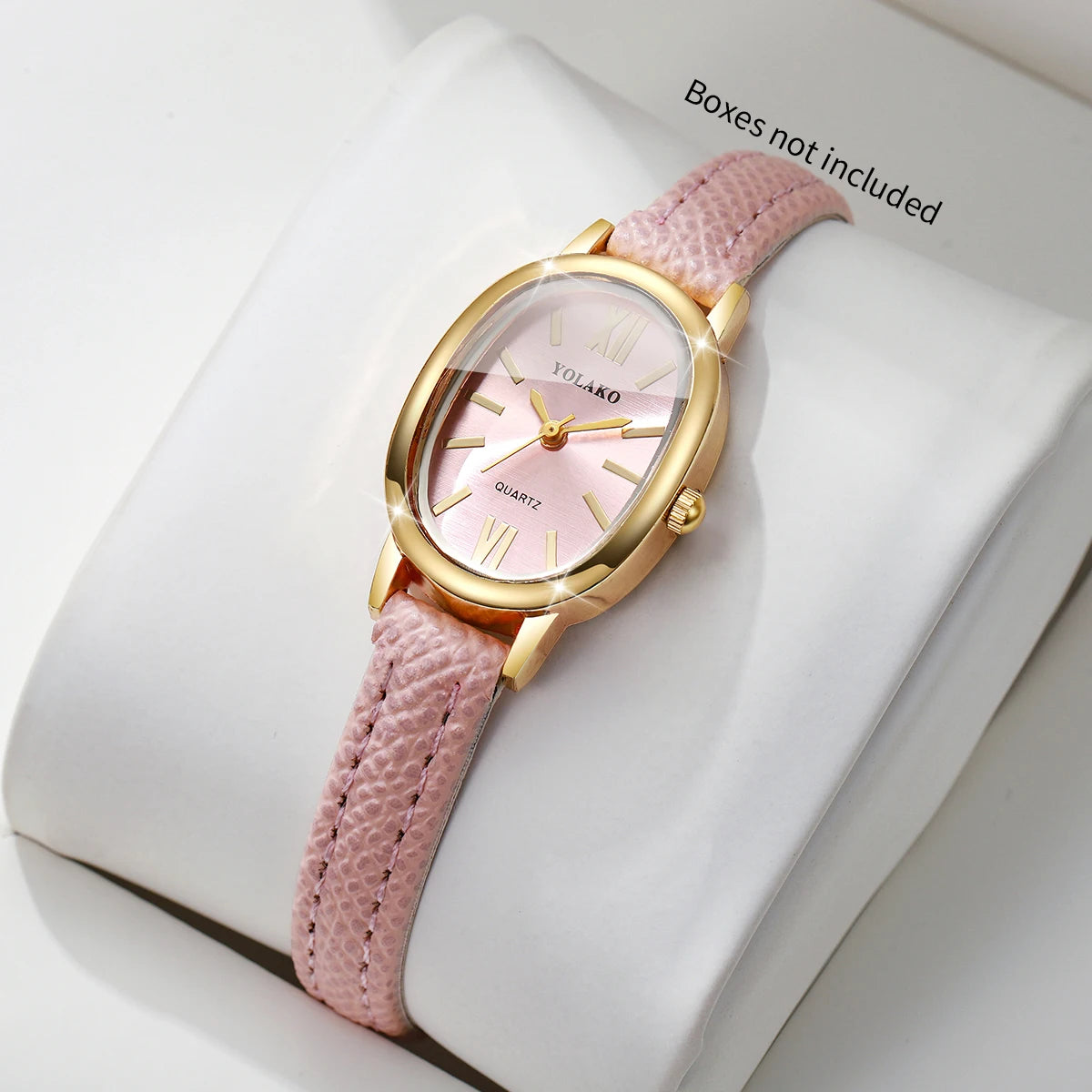 Elegant Women Quartz Watch Roma Dial Ultra-thin Leather Strap Ladies Clock Wristwatches Gift Relogio Feminino （Without Box）