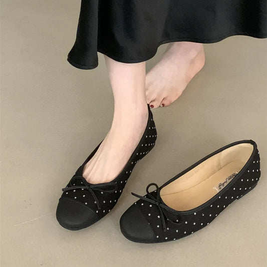 Bailamos Brand New Women Flats Fashion Shallow Ladies Casual Soft Mary Jane Shoes Outdoor Dress Flat Ballet Shoes Mujer