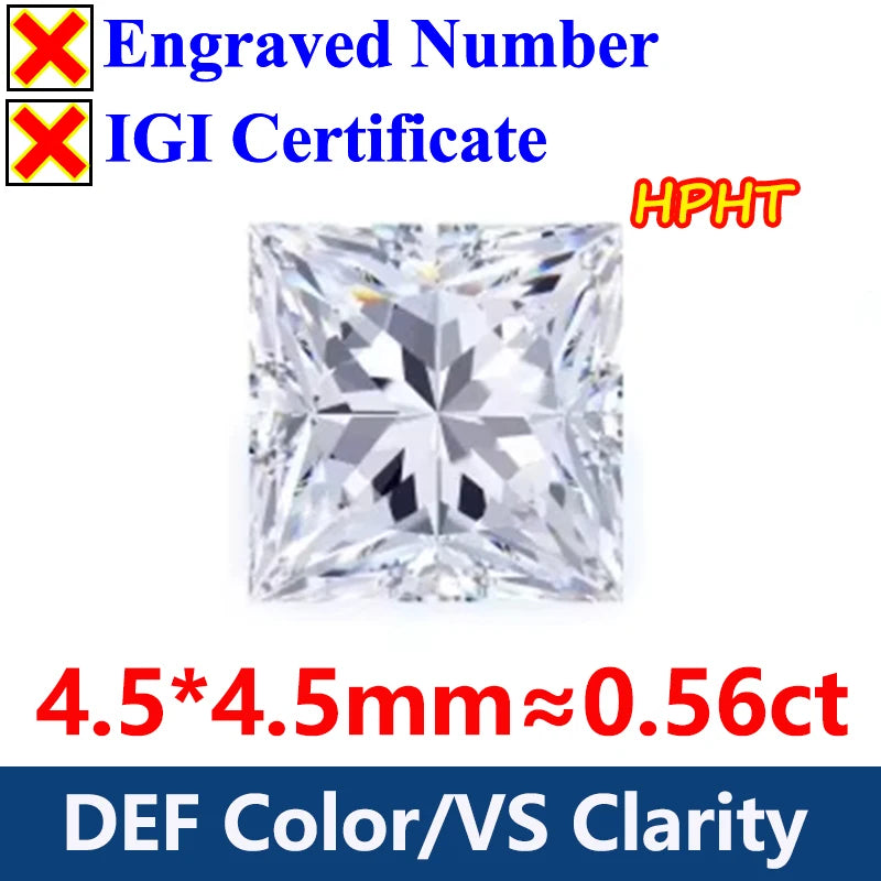 GH Color Oval HPHT Lab Grown Diamond No IGI Certificate 3EX DEF Color VS Clarity Pear CVD Lab Grown Diamond Gems