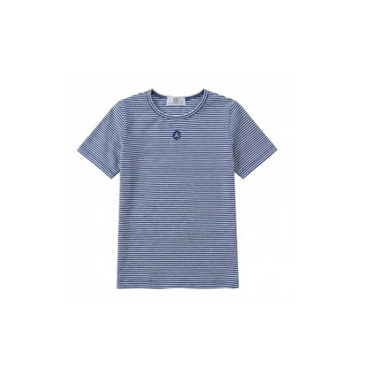 AP SS26 blue denim collection kids boys girls spring summer fashion jeans pleated skirt jumper shirt family clothing clothes