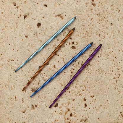 10pcs ASTM F136 TItanium Insertion Pin Taper for Thread Nostril Piercing Taper Push in Earring Implantation Grade Piercing Tool
