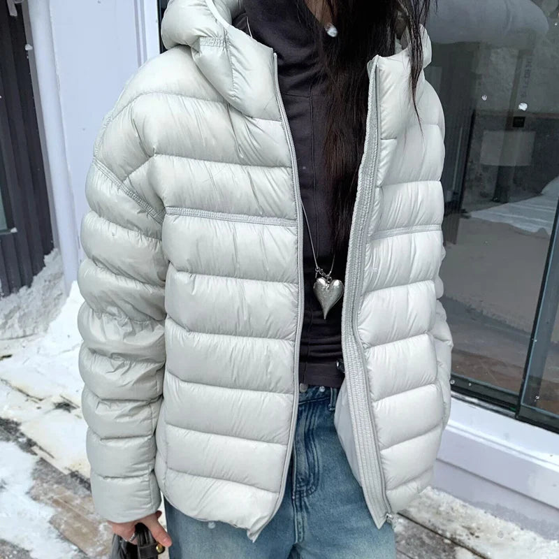 Women's Hooded Quilted Puffer Jacket