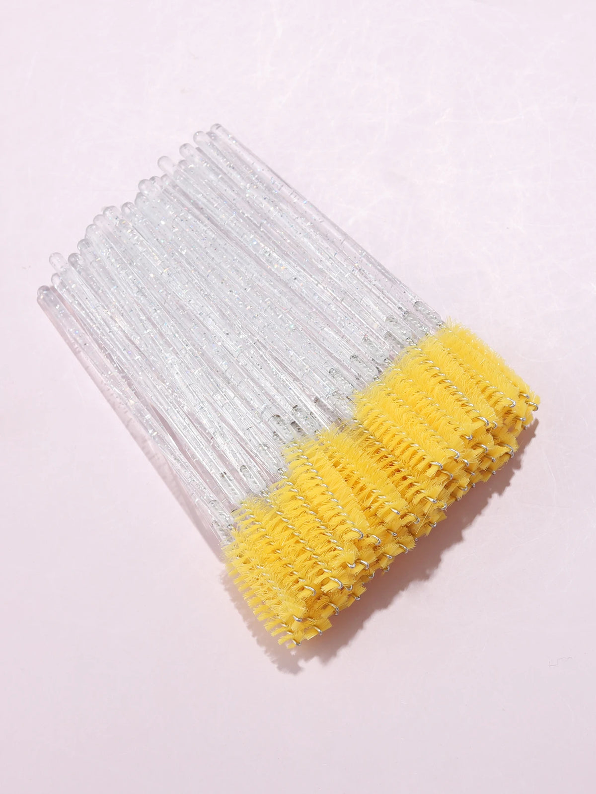 50pcs Disposable Eyelash Brushes Extension Crystal Eyebrow Brush Mascara Wand Eye Lashes Cosmetic Tool Set Makeup Beauty