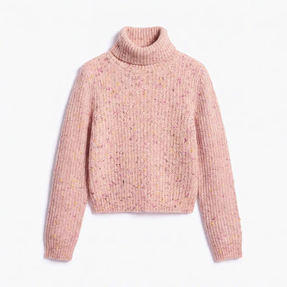 Knitted Cardigan For Women Single Breasted Elastic Hem Pocket O-Neck Women's Sweater Long Sleeve Short Blouse Chic Cardigan Lady
