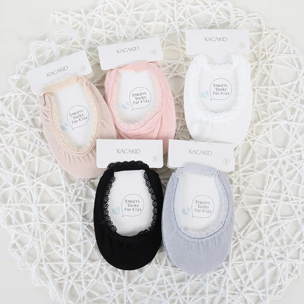 Anti-slip Socks Infant Solid Color Baby Socks Lace Socks Newborn Socks Summer