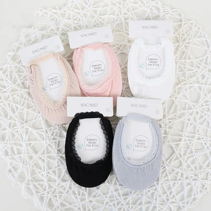 Anti-slip Socks Infant Solid Color Baby Socks Lace Socks Newborn Socks Summer