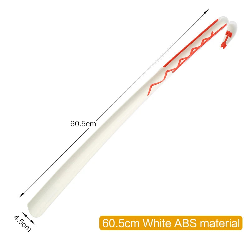 62cm Professional Top Grade ABS Plastic Shoe Horn Long Handle Shoehorn Useful Shoe Lifter Hook Up Shoe Spoon Home Pregnant Tools