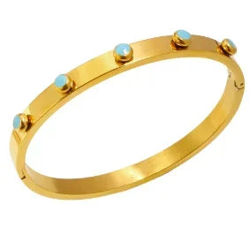 Stainless Steel With Zirconia Bracelet Bangle Simple Jewelry