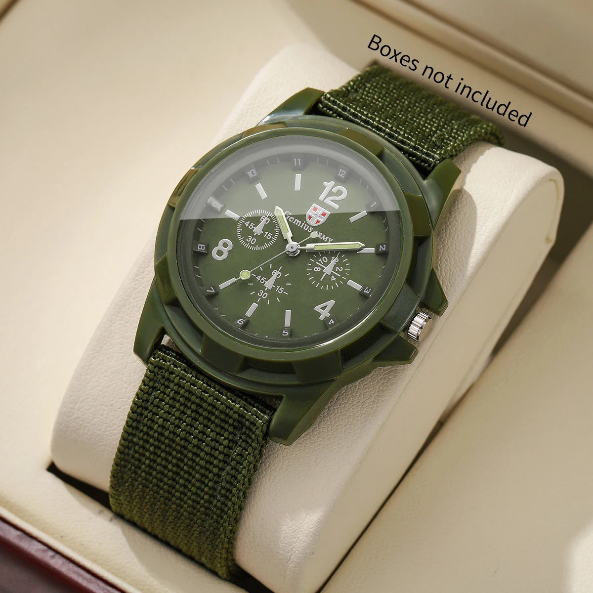 Fashion Decorative Three-eye Dial Women Quartz Watch Casual Nylon Strap Sport Wristwatches Reloj Mujer Girls Clock（Without Box）