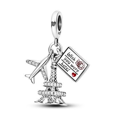925 Sterling Silver Famous Buildings Charms Bead Milan Cathedral Colosseum Eiffel Tower Dangle Fit Original Bracelet DIY Jewelry