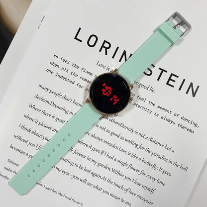 Simple Round LED Watch Fashion Digital Watches for Woman Casual Sport Men's Electronic Wristwatch Clock reloj digital mujer