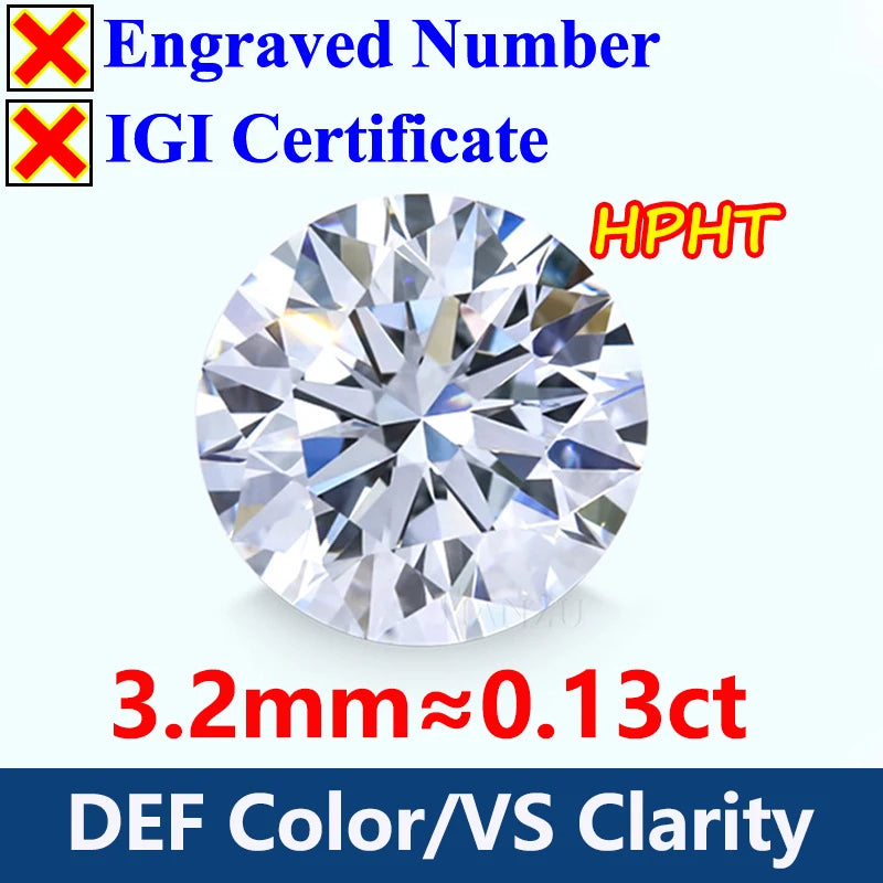 GH Color Oval HPHT Lab Grown Diamond No IGI Certificate 3EX DEF Color VS Clarity Pear CVD Lab Grown Diamond Gems