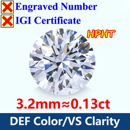 GH Color Oval HPHT Lab Grown Diamond No IGI Certificate 3EX DEF Color VS Clarity Pear CVD Lab Grown Diamond Gems