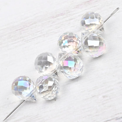 10*8mm Czech Crystal Waterdrop Beads Shiny Faceted Glass Strawberry Beads for Jewelry Making Needlework DIY Handmade Accessories