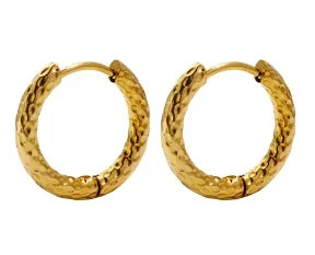 Stainless Steel Exaggerated Large Waterproof Hoop Earrings