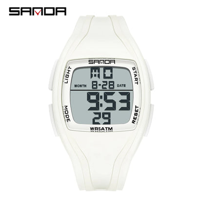 SANDA Sport Watch for Woman Waterproof Luminous Date Ladies Electronic Watches Digital Display Women's Wrisywatches Female Reloj