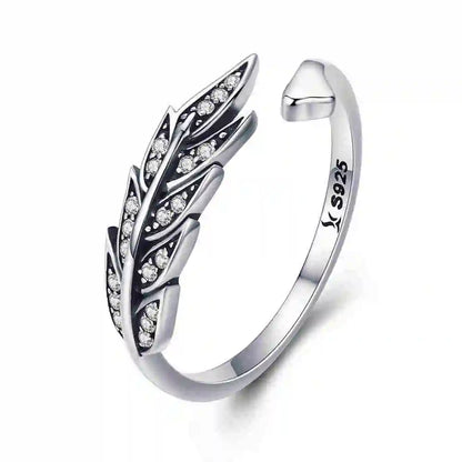 WOSTU 925 Sterling Silver Pet Cat Stackable opening Ring For Women Snake Dog Adjustable rings Fine Jewelry Party Birthday Gift