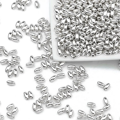 100-400pcs Gold Color Beads 4mm 6mm CCB Cube Crown Heart Pendant Star Spacer Loose Beads for Love Jewelry Making Bracelets DIY S