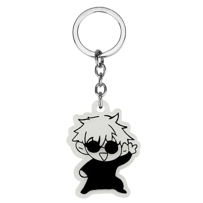 Anime Keychain Geto Suguru Satoru Gojo JJK Phone Charm Accessories Pendant Keyring Bag Jewelry Gift