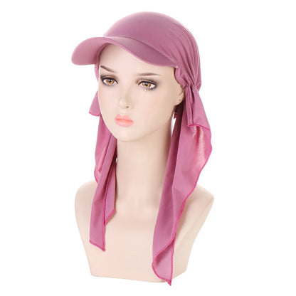 Soft Modal Inner Hijab Caps Muslim Stretch Turban Cap Islamic Underscarf Bonnet Hat Female Headband Turbante baseball cap
