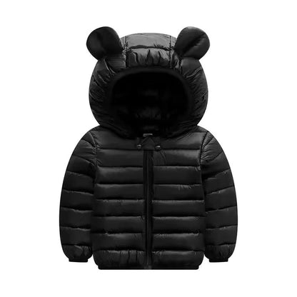 Hooded Lightweight Down Jackets Children Boy Girl Baby Coat Autumn Winter Outerwear Casual Clothing Kids Christmas Birthday Gift
