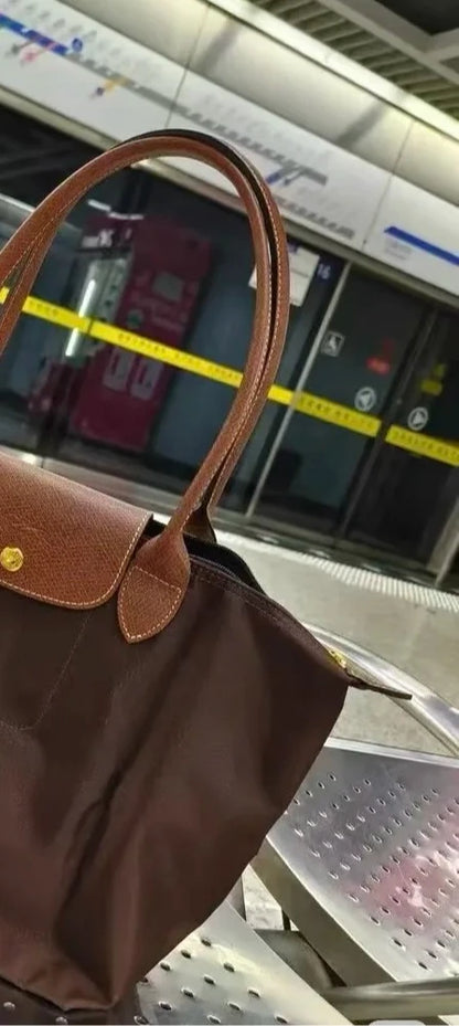 2026Women's Large Capacity Shoulder Bag Foldable Vintage Tote Handbag Casual Commuter Work Travel Bag sac à bandoulière