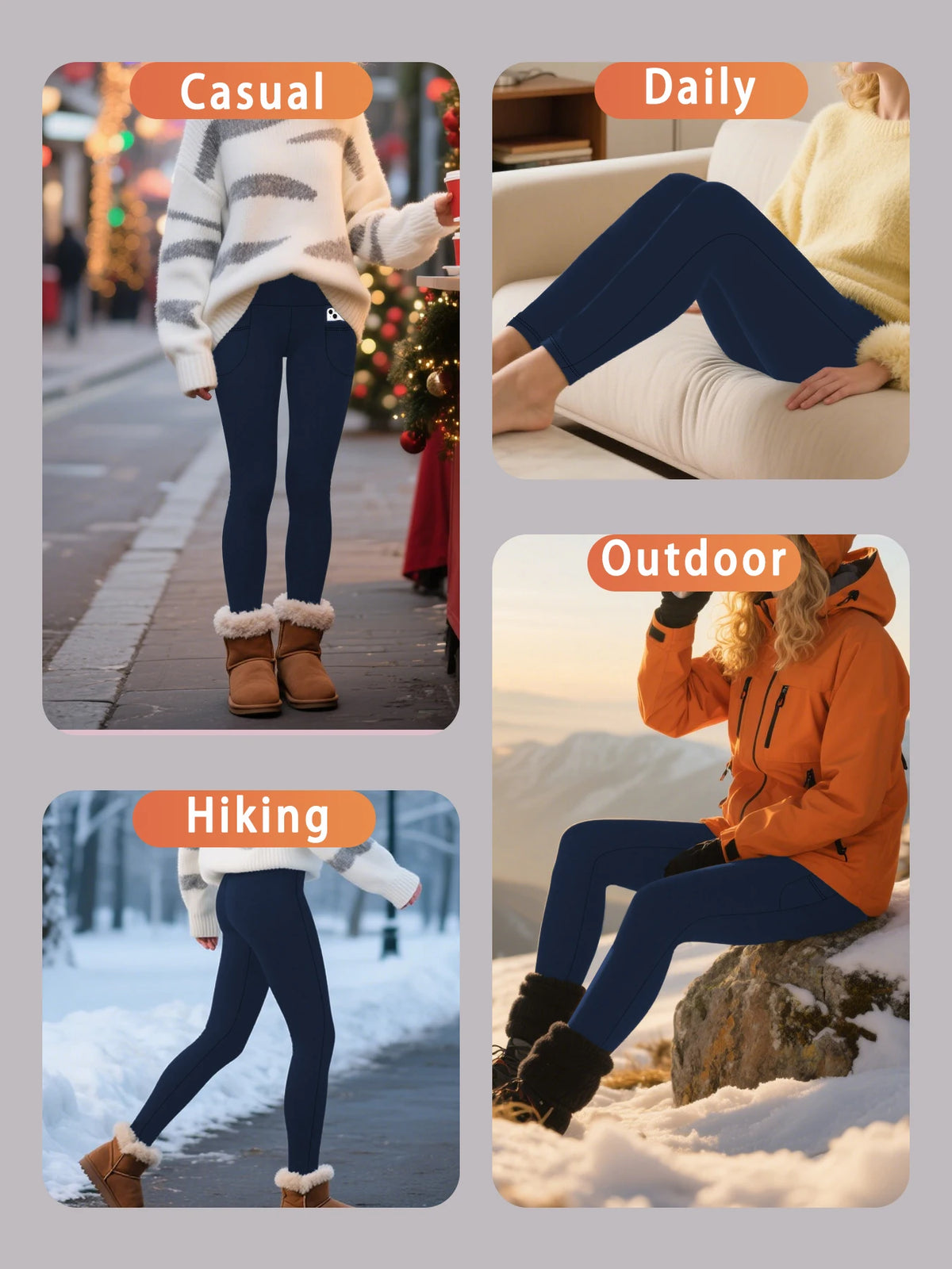 Women's High-Waisted Leggings with Pockets