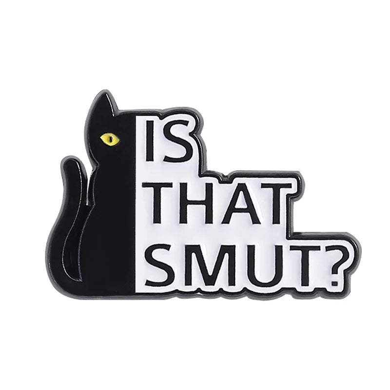 31 Types Cartoon Punk Black Peeping Cat Brooch Enamel Pins Cute Cat Reading Book Brooches Bag Lapel Badge Jewelry Gifts Friends