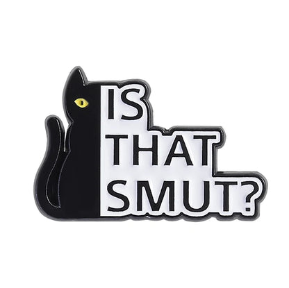 31 Types Cartoon Punk Black Peeping Cat Brooch Enamel Pins Cute Cat Reading Book Brooches Bag Lapel Badge Jewelry Gifts Friends
