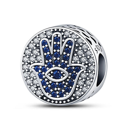 100% Real 925 Silver Classic Devil's Eye Charms Beads For Women Fit Original Qikaola Bracelets Fine DIY Jewelry Making