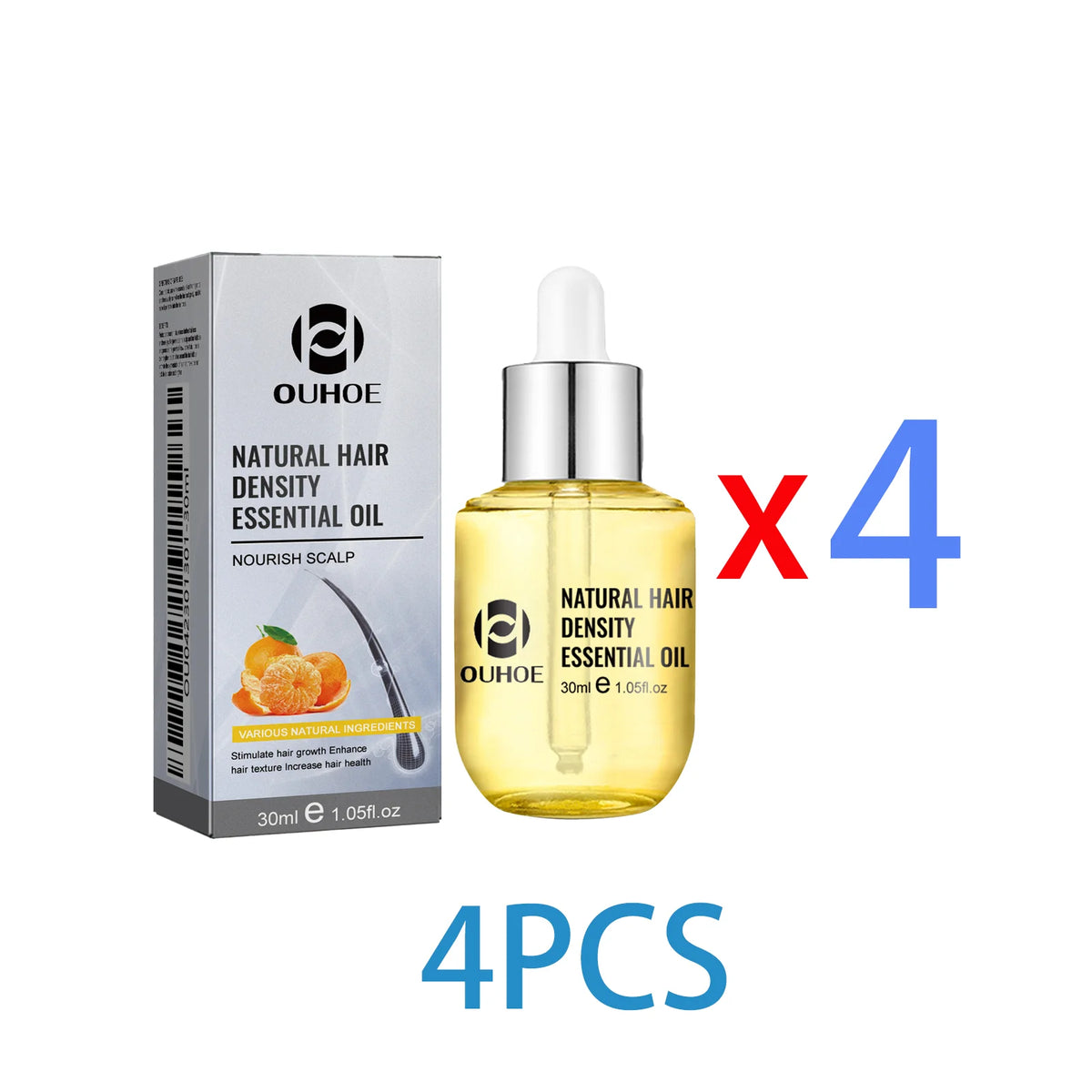 Ouhoe Hair Care Oil for Thinning Hair Scalp Treatment Serum to Strengthen Roots and Repair Damaged Hair 30ml Natural Formula