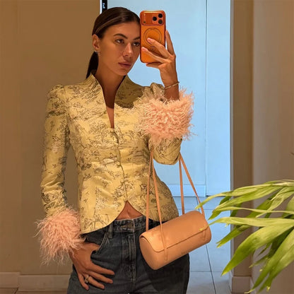 Women's Textured-Trim Jacket in Design Options