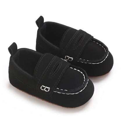 Solid Color Baby Casual Soft Soled Walking Shoes Suitable For 0-1 Year Old Infants And Toddlers Bean Shoes And Forefoot Shoes